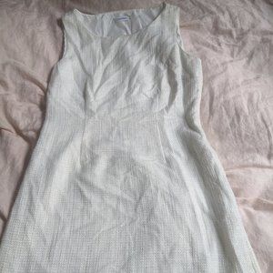 Calvin Klein linen sheath - metallic